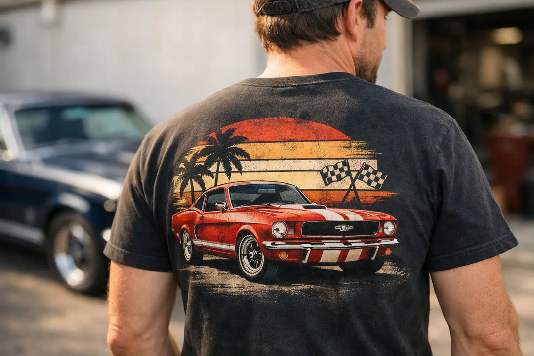 Ford Mustang vintage T-shirt for true petrolheads